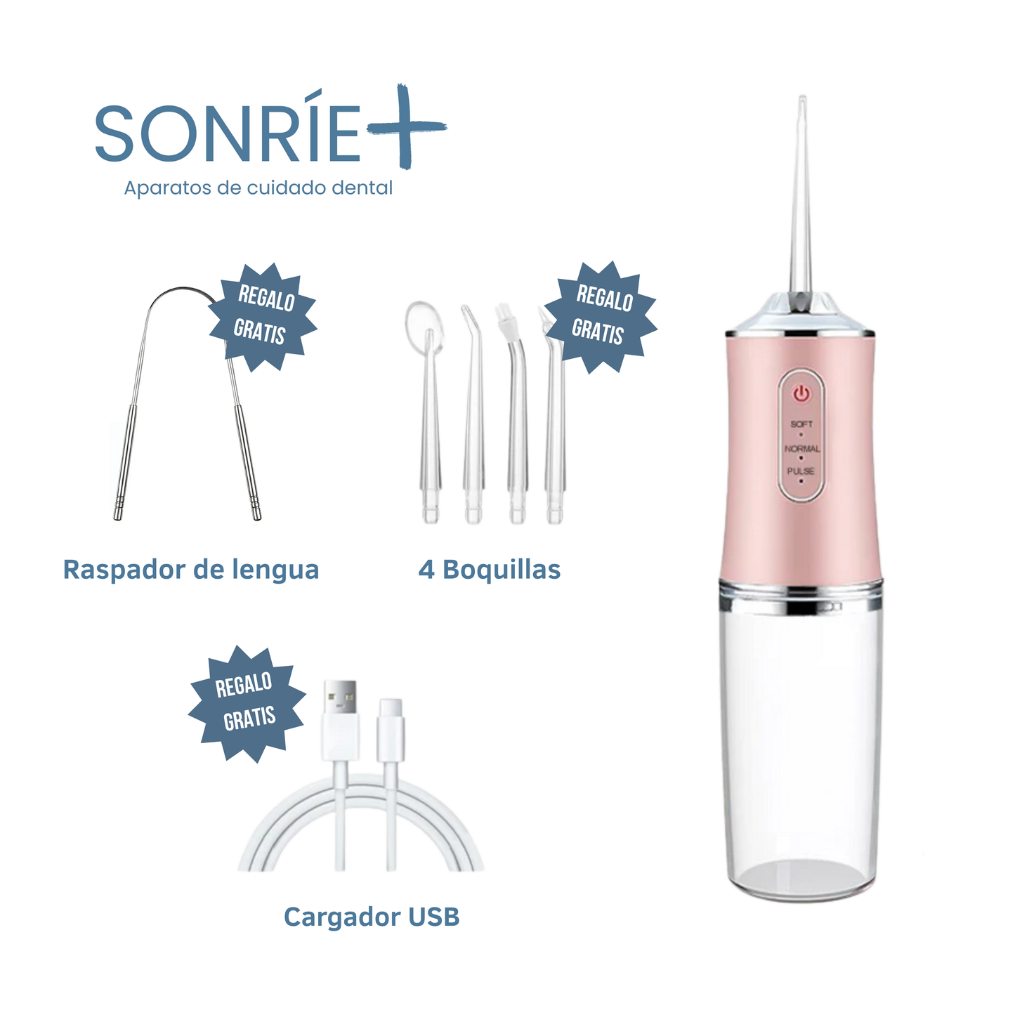 SONRÍE+ - Irrigador Bucal Premium™