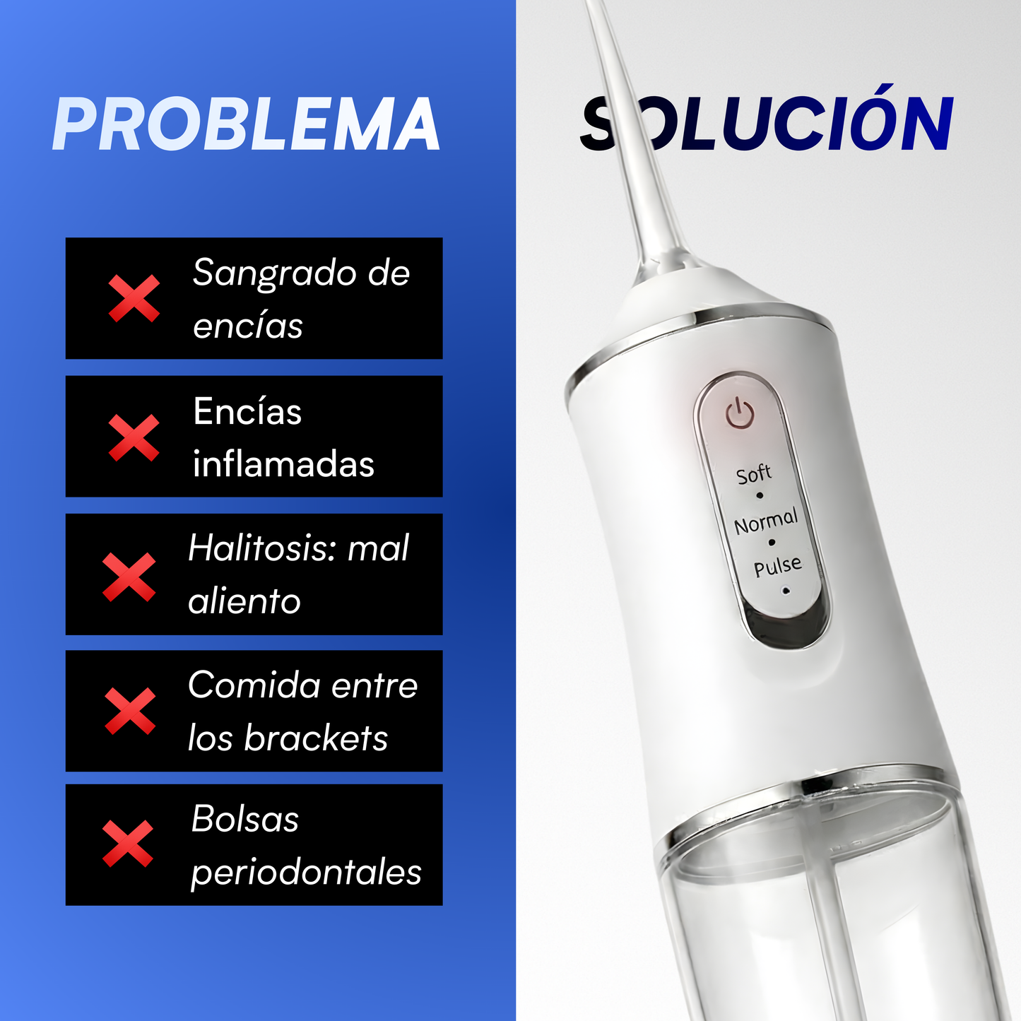 SONRÍE+ - Irrigador Bucal Premium™