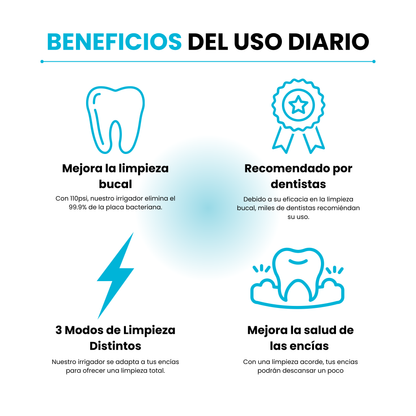 SONRÍE+ - Irrigador Bucal Premium™