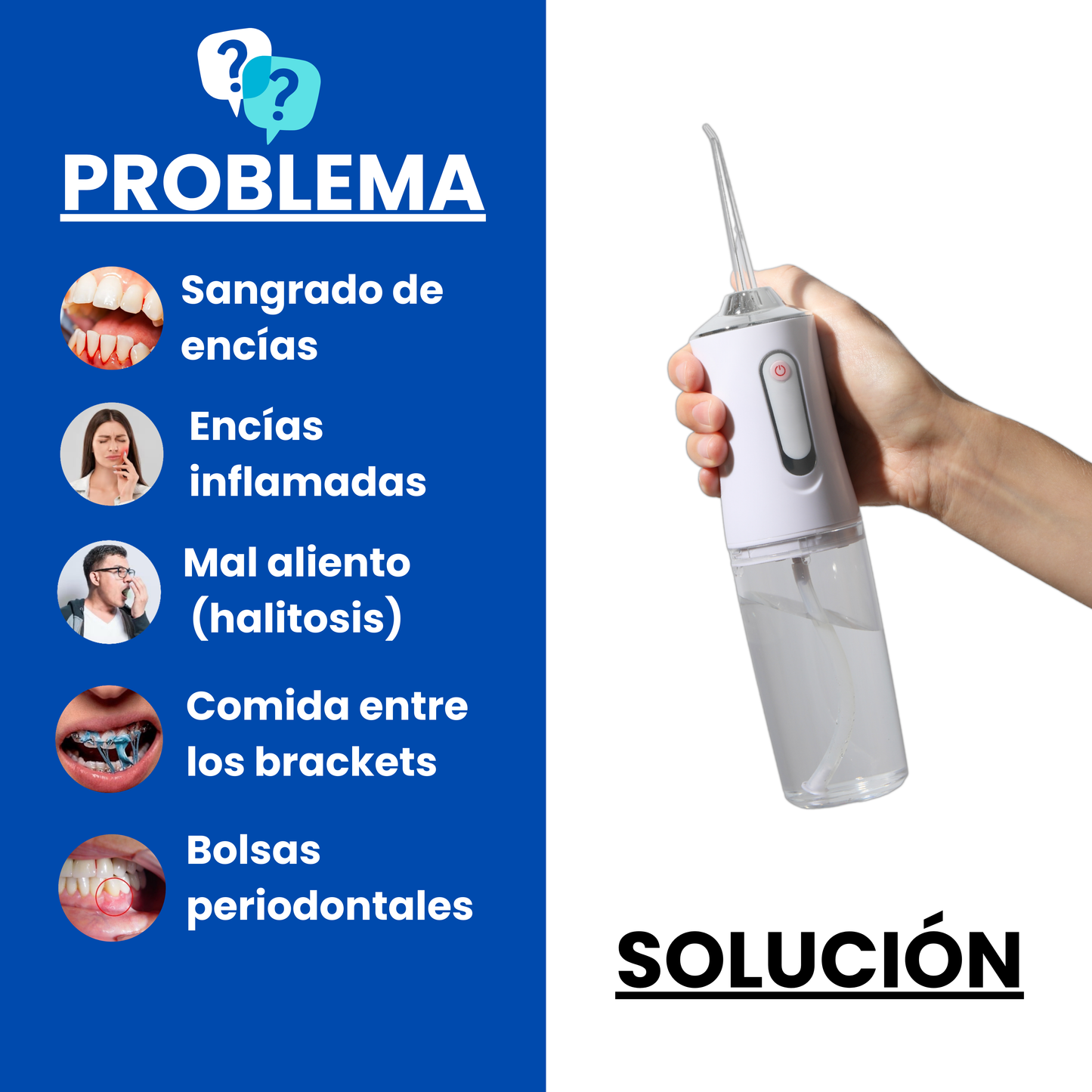 SONRÍE+ - Irrigador Bucal Premium™