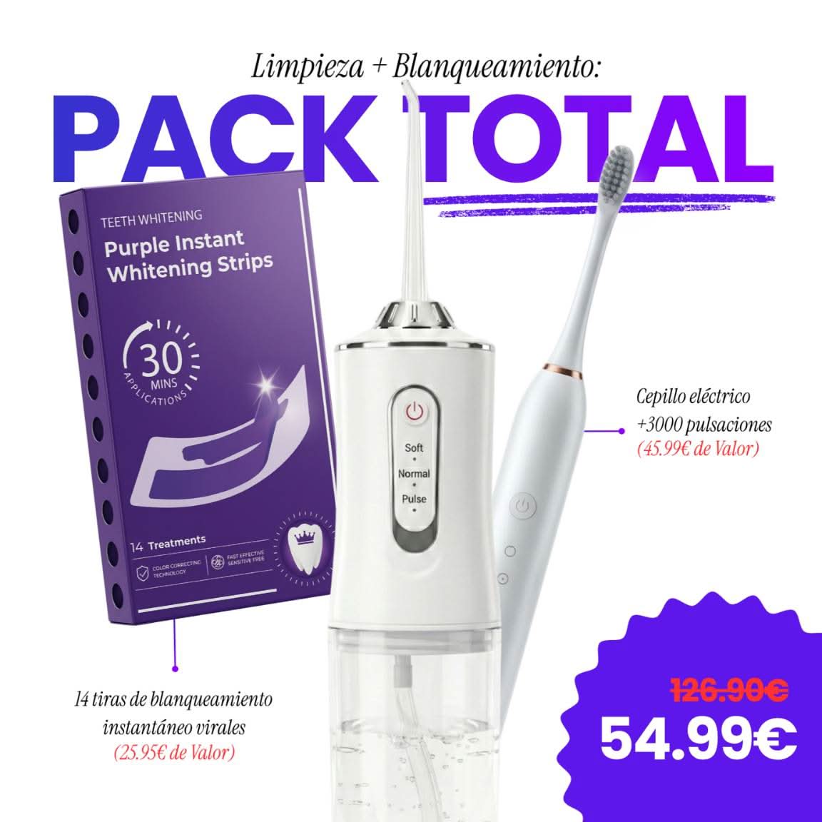 SONRÍE+ - Irrigador Bucal Premium™